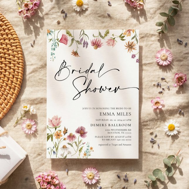 Invitación de Despedida de Soltera con Flores Silv (Subido por el creador)