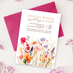 Invitación de Despedida de Soltera con Flores Silv
