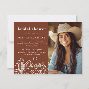 Invitación de Despedida de Soltera con Foto y Arte