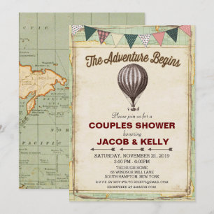 Invitación de Despedida de Soltera con Globo Aeros