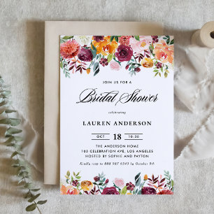 Invitación de Despedida de Soltera con Guirnalda d