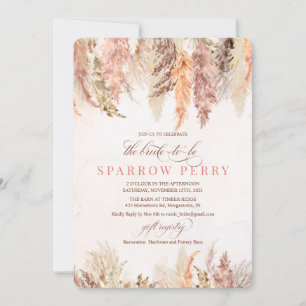 Invitación de Despedida de Soltera con Hierba de P