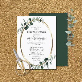 Invitación de Despedida de Soltera con Hoja de Oro