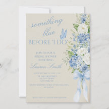 Invitación de Despedida de Soltera con Hortensia A