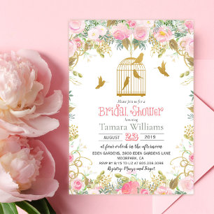 Invitación de Despedida de Soltera con Jaula de Pá