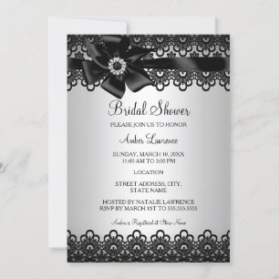 Invitación de Despedida de Soltera con Lazo y Enca