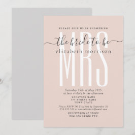 Invitación de Despedida de Soltera con Letra de Co