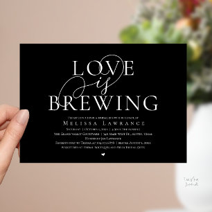 Invitación de Despedida de Soltera con Letra Elega