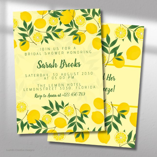 Invitación de Despedida de Soltera con Limón (Subido por el creador)