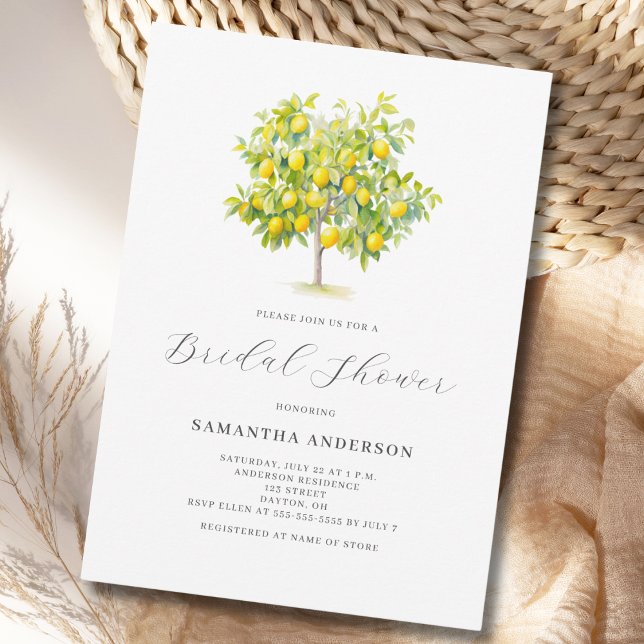 Invitación de Despedida de Soltera con Limón y Cít (Subido por el creador)