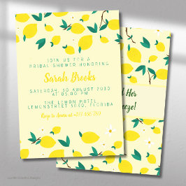 Invitación de Despedida de Soltera con Limones