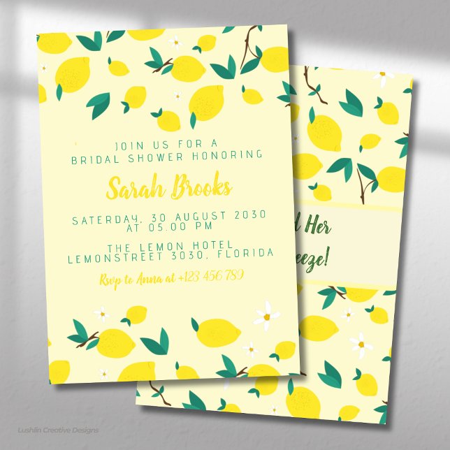 Invitación de Despedida de Soltera con Limones (Subido por el creador)