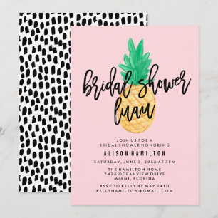 Invitación de Despedida de Soltera con Luau Tropic