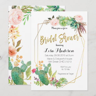 Invitación de Despedida de Soltera con Marco Geomé