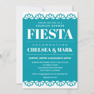Invitación de Despedida de Soltera con Papel Picad