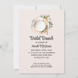 Invitación de Despedida de Soltera con Peonía