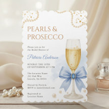Invitación de Despedida de Soltera con Perlas Mode