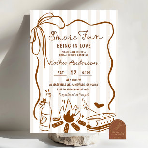 Invitación de Despedida de Soltera con Smore Dibuj