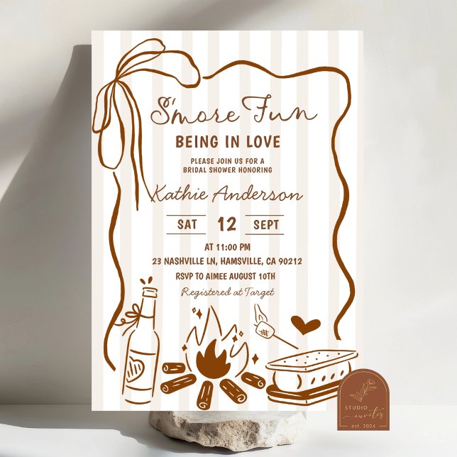 Invitación de Despedida de Soltera con Smore Dibuj (Subido por el creador)