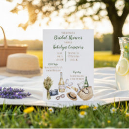Invitación de Despedida de Soltera con Tema de Bod