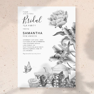 Invitación de Despedida de Soltera con Tema de Té 