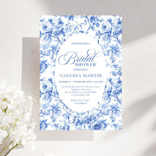 Invitación de Despedida de Soltera con Toile de Jo