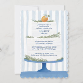 Invitación de Despedida de Soltera con Torta Itali