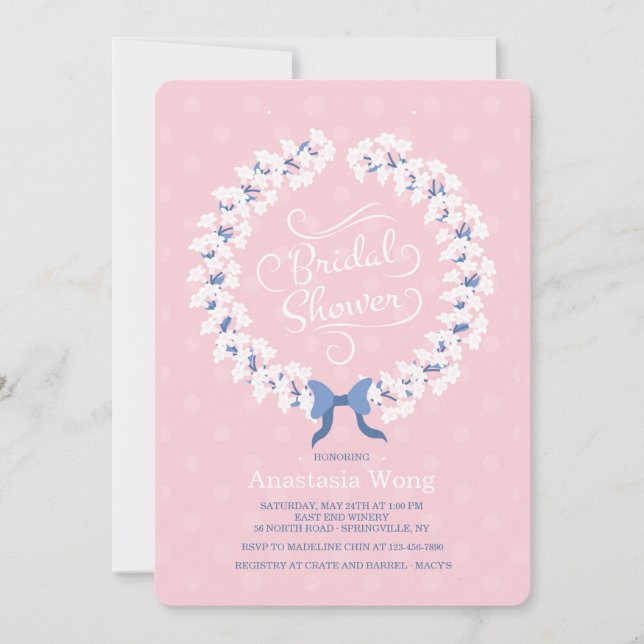 Invitación de Despedida de Soltera Corona de Steph (Anverso)
