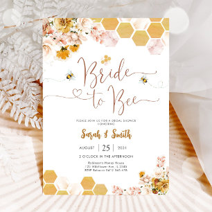 Invitación de Despedida de Soltera de Abejas