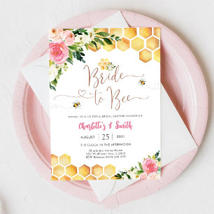 Invitación de Despedida de Soltera de Abejas