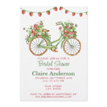 Invitación de Despedida de Soltera de Bicicleta co