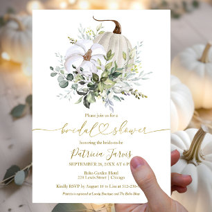 Invitación de Despedida de Soltera de Calabaza y V