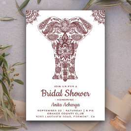 Invitación de Despedida de Soltera de Elefante con
