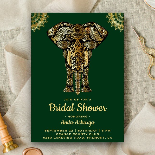 Invitación de Despedida de Soltera de Elefante Ind (Subido por el creador)