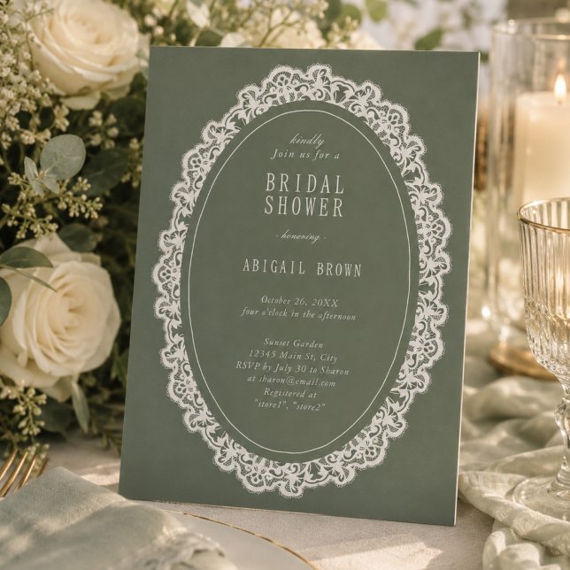 Invitación de Despedida de Soltera de Encaje Flora (Subido por el creador)