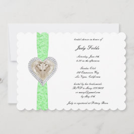 Invitación de Despedida de Soltera de Encaje Verde