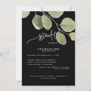 Invitación de Despedida de Soltera de Eucalipto Mo