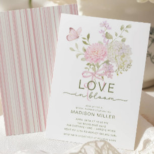 Invitación de Despedida de Soltera de Flores de Am