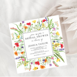 Invitación de Despedida de Soltera de Flores Silve