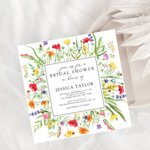Invitación de Despedida de Soltera de Flores Silve
