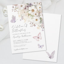 Invitación de Despedida de Soltera de Flores Silve
