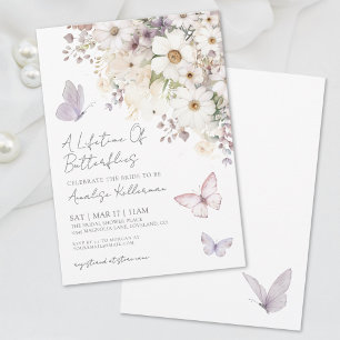 Invitación de Despedida de Soltera de Flores Silve