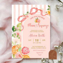 Invitación de Despedida de Soltera de Frutas Cítri