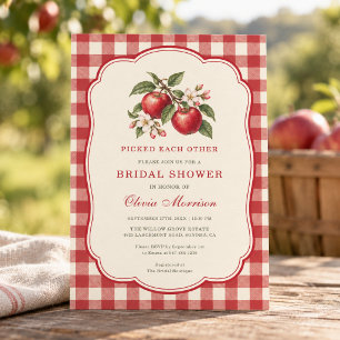 Invitación de Despedida de Soltera de Gingham de M