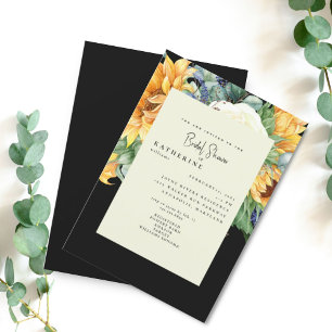 Invitación de Despedida de Soltera de Girasol de V