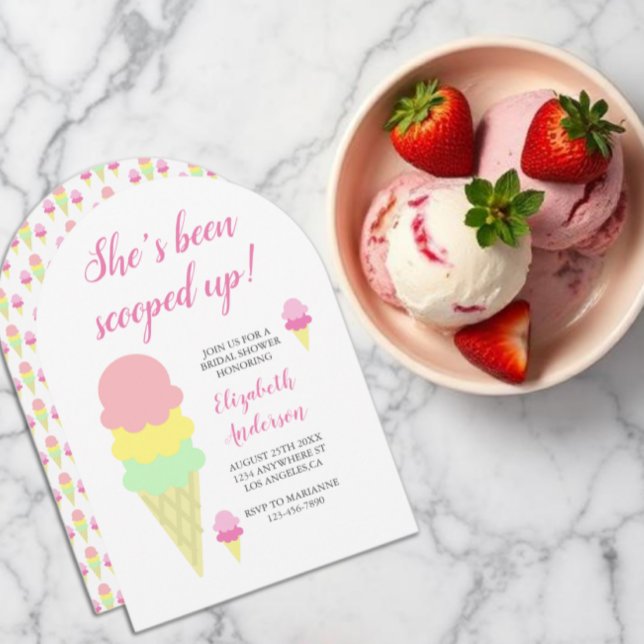 Invitación de Despedida de Soltera de Helado Recog (Subido por el creador)