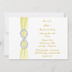 Invitación de despedida de soltera de infinito ama