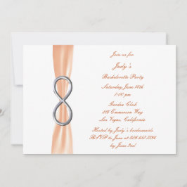 Invitación de despedida de soltera de infinito nar