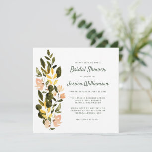 Invitación de Despedida de Soltera de Jardín Flora