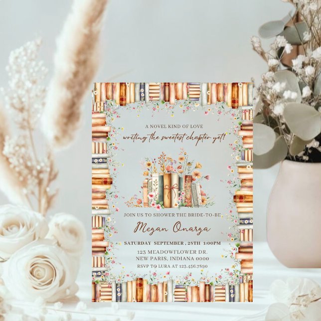 Invitación de Despedida de Soltera de Libros Flora (Subido por el creador)